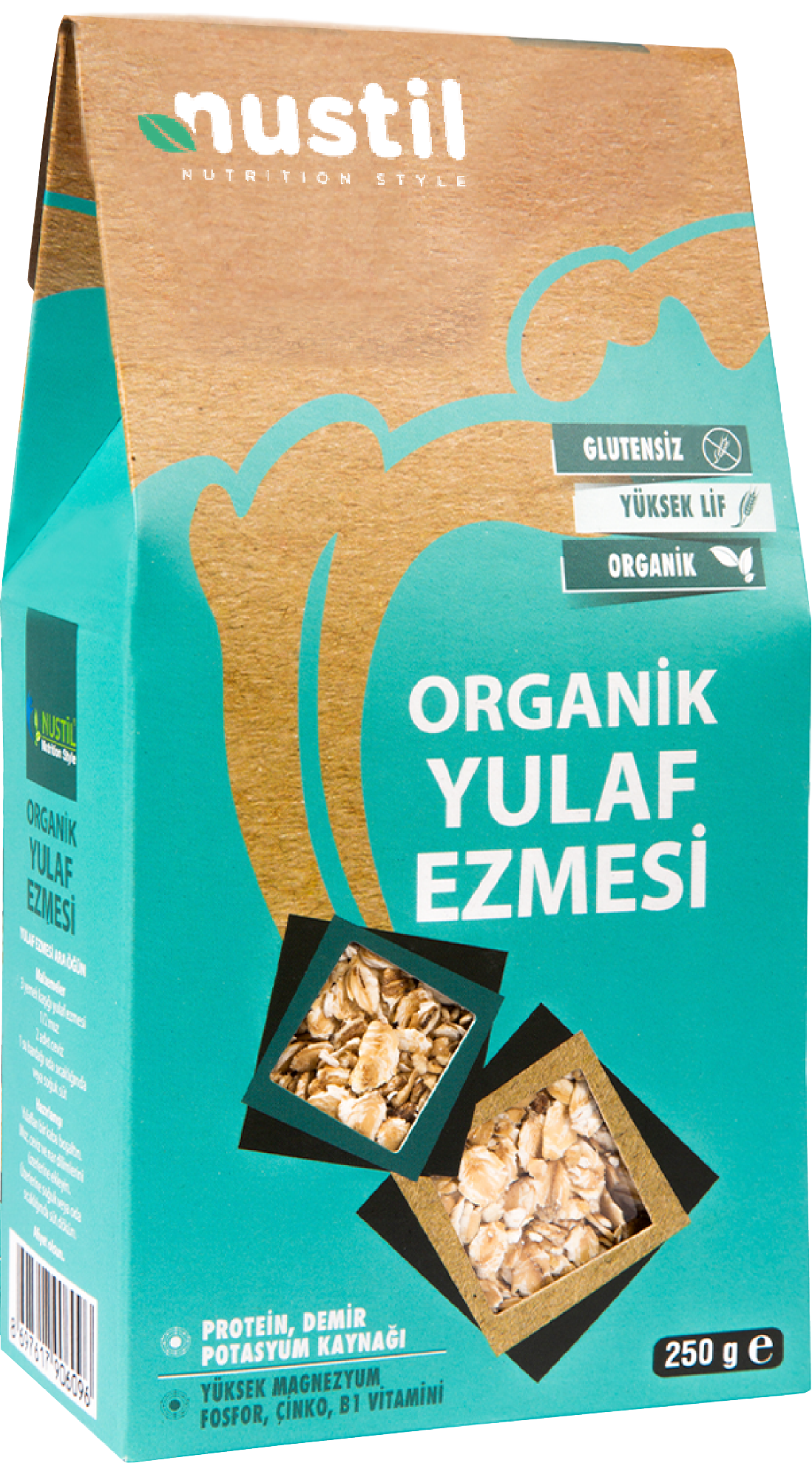 NUSTİL Organik Glutensiz Yulaf Ezmesi